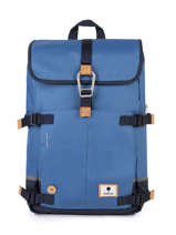 1 Compartment  Backpack  With 15" Laptop Sleeve Faguo Blue backpack 22LU0913