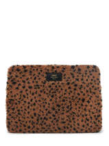 Laptop Cover With 13" Laptop Sleeve Wouf Brown toffee TS220020