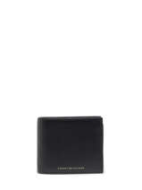 Leather Premium Wallet Tommy hilfiger Black premium leather AM10239-vue-porte