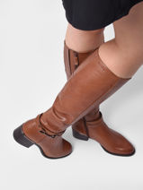 Boots In Leather Tamaris Brown women 29-vue-porte