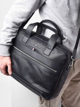 Business Bag Tommy hilfiger Black th transit AM10305-vue-porte