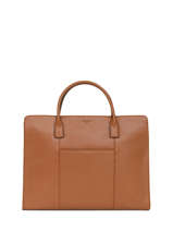 Leather Briefcase Confort Hexagona Brown confortbus 462698