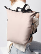 Longchamp Le pliage energy Backpacks Pink-vue-porte