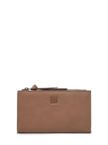 Wallet Leather Biba Brown heritage VAW3L