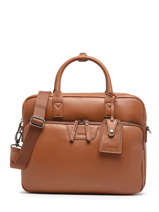 1 Compartment  Business Bag Etrier Brown foulonne EFOU8151