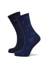 Chaussettes Tommy hilfiger Bleu socks women 71221054