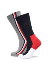 Chaussettes Tommy hilfiger Rouge socks men 47101001-vue-porte