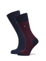 Lot De 2 Paires De Chaussettes Tommy hilfiger Multicolore socks men 71220247