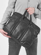 Porte Documents (main) Arthur & aston Noir marco 3-vue-porte