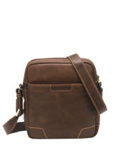 Leather Joseph Crossbody Bag Arthur & aston Brown marco 9-vue-porte