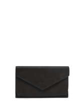 Continental Wallet Etincelle Nubuck Leather Etrier Black etincelle nubuck EETN904