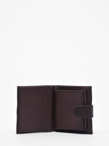 Wallet With Card Holder Essentiel Leather Miniprix Brown essentiel 8834-vue-porte