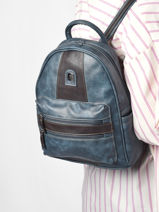 Backpack Miniprix Blue basic PF1771-vue-porte