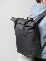 1 Compartment  Backpack  With 15" Laptop Sleeve Bagsmart Gray original BM140006-vue-porte