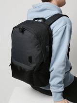 2-compartment  Backpack  With 15" Laptop Sleeve Bagsmart Blue falco BM301008-vue-porte
