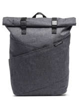 1 Compartment  Backpack  With 15" Laptop Sleeve Bagsmart Gray original BM140006