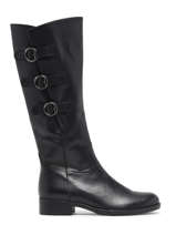 Riding  Boots In Leather Gabor Black women 27-vue-porte