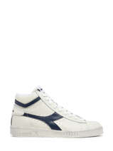 Sneakers Game High Waxed In Leather Diadora White unisex 89999060