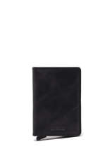 Card Holder Leather Secrid Black vintage SV
