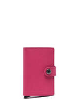 Card Holder Crisple Leather Secrid Pink crisple MC