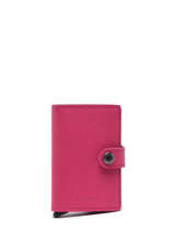 Card Holder Leather Secrid Pink crisple MC