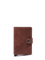 Vintage Leather Card Holder Secrid Brown vintage MV