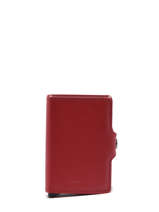 Leather Twin Original Card Holder 2 Compartments Secrid Red original TO