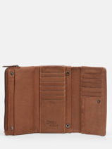 Compact Leather Smart Wallet Basilic pepper Brown smart BSMA97-vue-porte