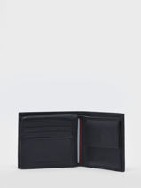 Wallet Leather Tommy hilfiger Black th premium AM10608-vue-porte