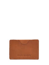 Card Holder Leather Paul marius Beige vintage GABIN