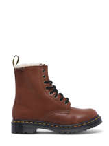 Boots 1460 Serena Saddle In Leather Dr martens Brown women 27782225