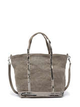 Small Cabas Linnen And Sequins Vanessa bruno Green cabas lin 31V40435