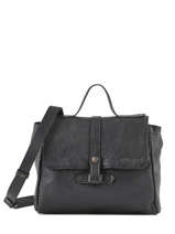 Shoulder Bag Vintage Leather Paul marius Black vintage CORNEILL