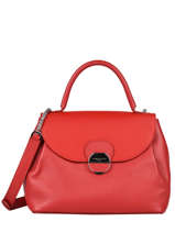 Leather Top-handle Foulonné Pia Lancaster Red foulonne pia 63