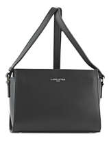 Shoulder Bag Smooth Leather Lancaster Black smooth 437-02