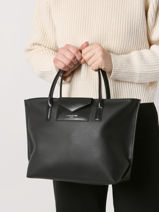 Sac Cabas Maya Lancaster Noir maya 18-vue-porte