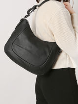 Hobo Bag Confort Leather Hexagona Black confort 464779-vue-porte