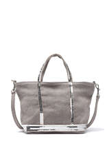 Sac Bandouli�re Baby Cabas Lin Paillettes Vanessa bruno Beige cabas lin 31V40410