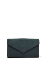 Continental Wallet Etincelle Nubuck Leather Etrier Green etincelle nubuck EETN904
