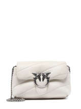 Sac Bandoulire Love Baby Puff Cuir Pinko Blanc love bag puff A0F2