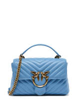 Sac Bandoulière Love Bag Quilt Cuir Pinko Bleu love bag quilt A0GK