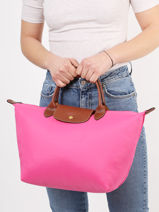 Longchamp Le pliage original Handbag Pink-vue-porte