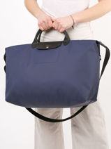 Longchamp Le pliage energy Travel bag Blue-vue-porte