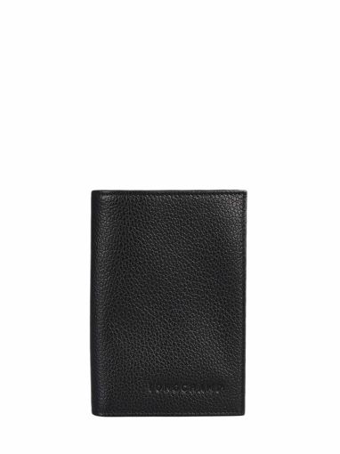 Longchamp Le foulonn� Passport cover Black