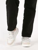 Sneakers En Cuir Calvin klein jeans Blanc women 8790K8-vue-porte