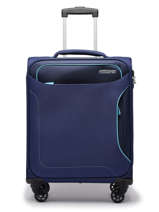 Softside Luggage Holiday Heat American tourister Blue holiday heat 106795-vue-porte