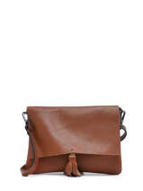 Sac Bandouli�re Caviar Cuir Milano Marron caviar CA22112