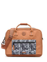 1 Compartment Business Bag With 15" Laptop Sleeve Cabaia Brown laptop MESS