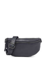 Sac Banane Caviar Cuir Milano Bleu caviar CA19091B