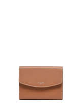 Compact Leather Sophie Wallet Le tanneur Brown sophie TSOP3310